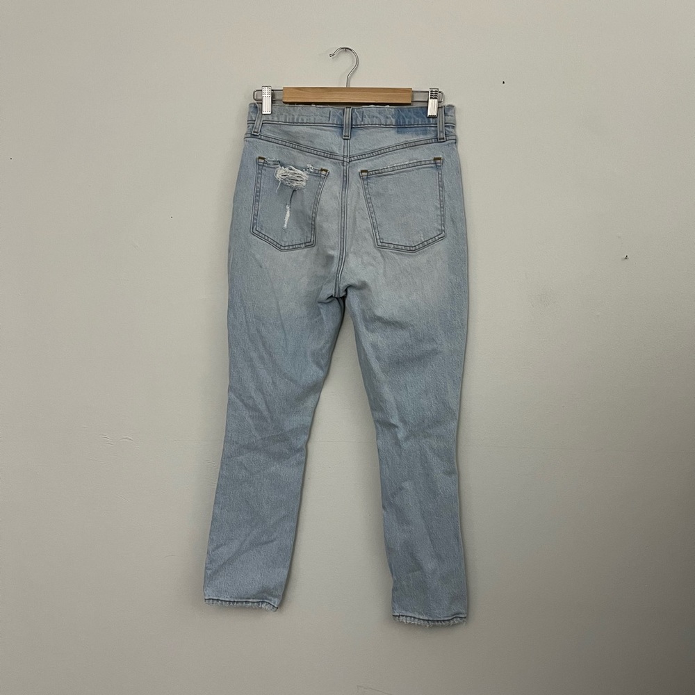 Abercrombie & Fitch The Skinny High Rise Blue Distressed Jeans - Picture 4 of 6